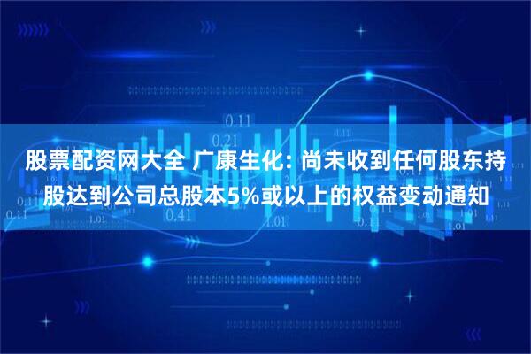 股票配资网大全 广康生化: 尚未收到任何股东持股达到公司总股本5%或以上的权益变动通知