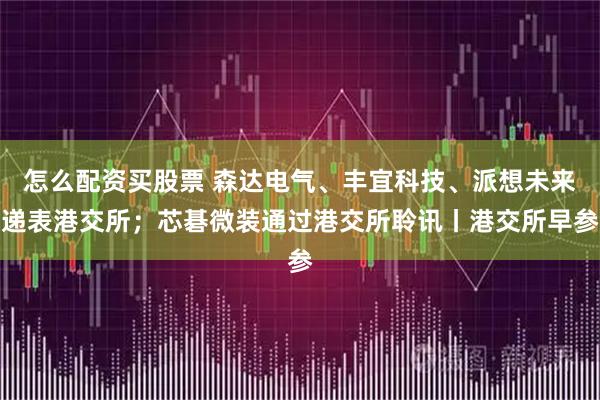怎么配资买股票 森达电气、丰宜科技、派想未来递表港交所；芯碁微装通过港交所聆讯丨港交所早参